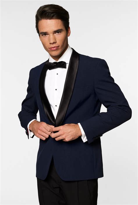 midnight blue prom suit.